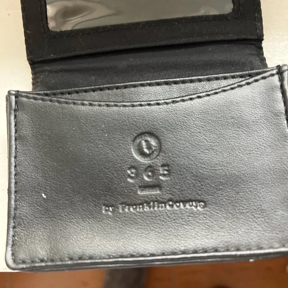 Franklin Covey Black Leather Card Holder